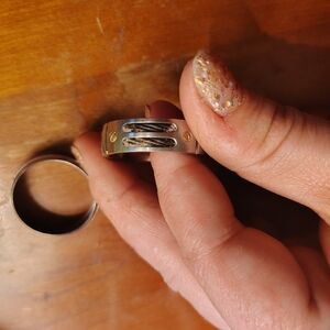 Silver and Black Men's Ring For Sale!